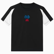 Load image into Gallery viewer, Caerleon Black/White contrast P.E Tech Tee