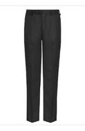 Senior David Luke Half Elasticated Waist Trousers Black
