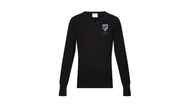 Abersychan Girls Embroidered V Neck Cotton Jumper
