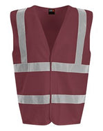 SiteArmor Hi-vis traffic waistcoat Maroon