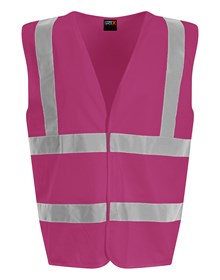 SiteArmor Hi-vis traffic waistcoat Raspberry